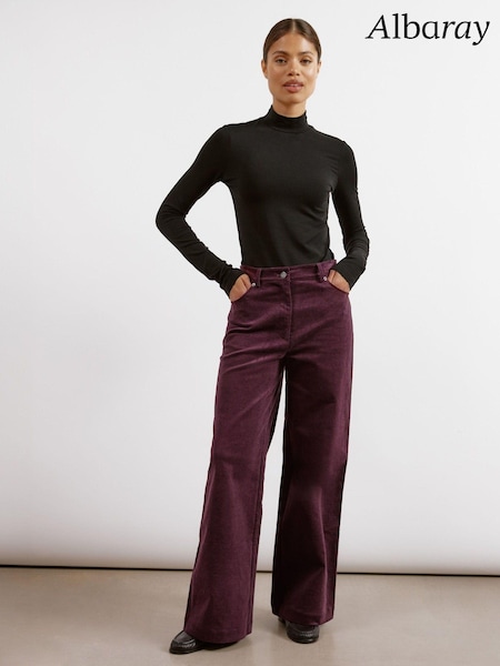 Albaray Red Cord Wide Leg Trousers (AC4163) | €59