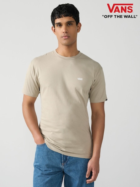 Vans Mens Small Khaki/Green Logo 100% Cotton T-Shirt (AC4203) | €28