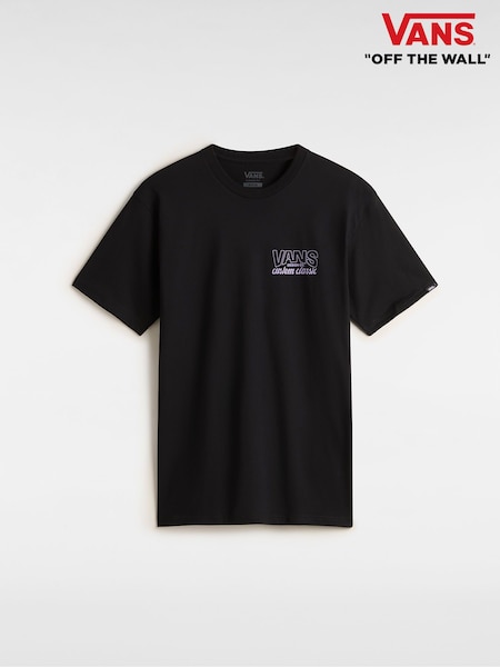 Negro - Vans Mens Shop Back Print T-shirt (AC4205) | 45 €