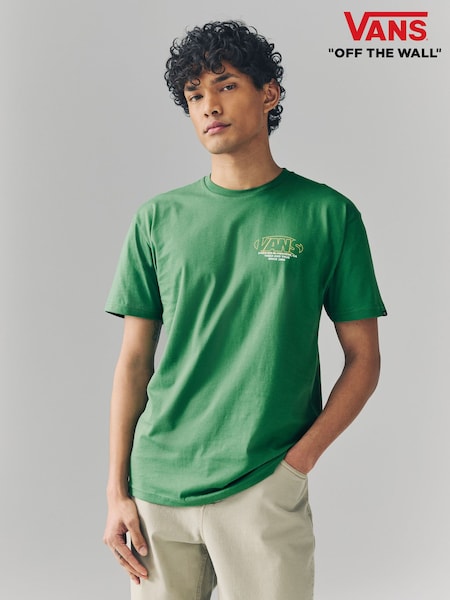 Vans Mens Green Major Type 100% Cotton T-Shirt (AC4217) | €45