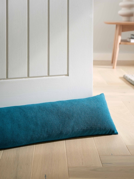 Catherine Lansfield Teal Wilson Velvet Door Draught Excluder (AC4227) | €17.50