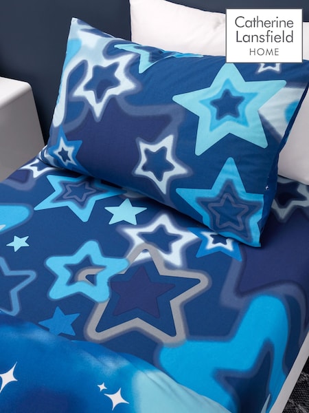 Catherine Lansfield Blue Ombre Stars Fitted Sheet (AC4231) | €14.50 - €17.50