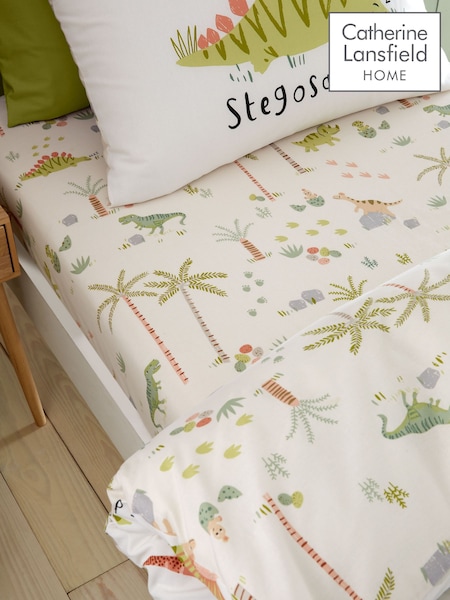 Catherine Lansfield Sleepy Dinosaur Fitted Sheet (AC4244) | R$ 100 - R$ 130