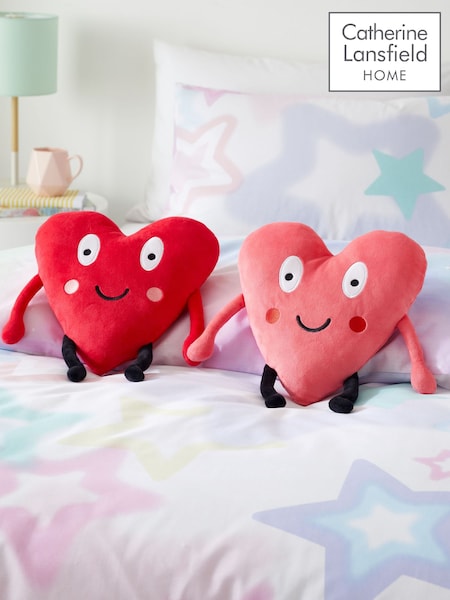 Catherine Lansfield Red Forever Together Hearts Magnetic Hands Cushions (AC4250) | €20