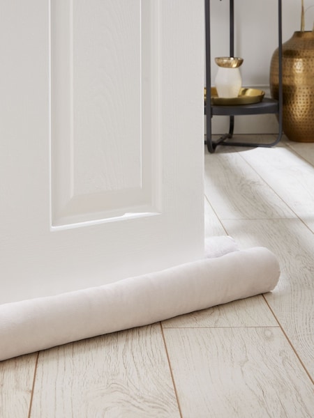 Catherine Lansfield Cream Kingsley Matt Velvet Double Sided Draught Excluder (AC4254) | €18.50