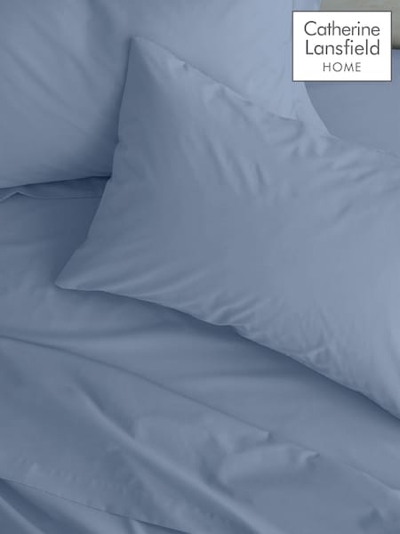 Catherine Lansfield Set of 2 Easy Iron Percale Pillowcases (AC4270) | R$ 100
