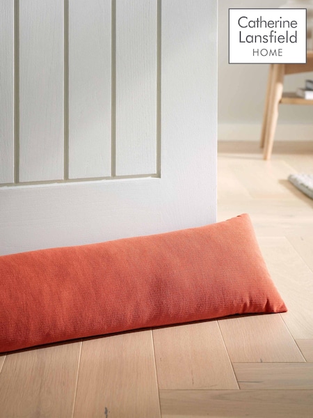 Catherine Lansfield Terracotta Wilson Velvet Door Draught Excluder (AC4278) | €19
