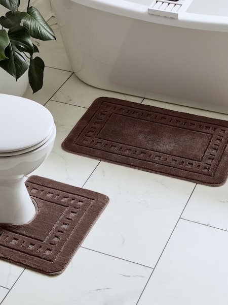 Catherine Lansfield Set of 2 Chocolate Armoni Bath Set (AC4297) | €17.50