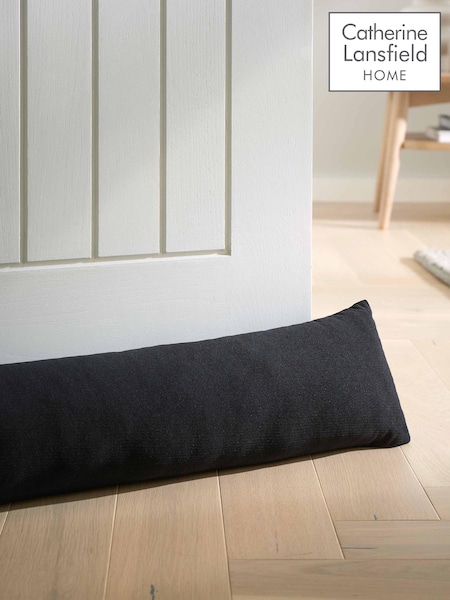 Catherine Lansfield Black Wilson Velvet Door Draught Excluder (AC4300) | €17.50