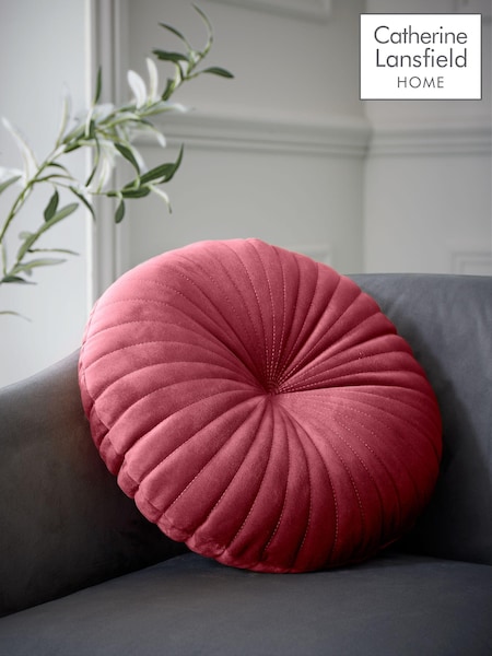 Catherine Lansfield Round Soft Touch Cushion (AC4310) | €20
