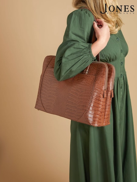 Jones Bootmaker Wynter Croc Leather Shoulder Bag (AC4442) | €186