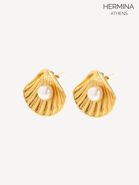 Hermina Athens Plated Kochyli Earrings (AC4598) | ‏1,281 د.إ.‏