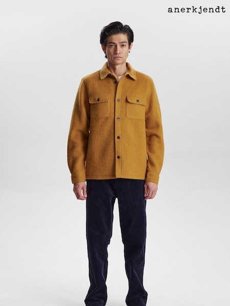 Anerkjendt Orange Boiled Wool Overshirt (AC4642) | €73