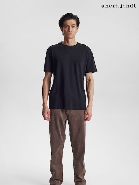 Black - Anerkjendt 100% Cotton Structure T-Shirt (AC4651) | 167 LEI