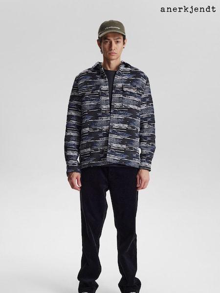 Anerkjendt Blue Jacquard Overshirt (AC4658) | €73
