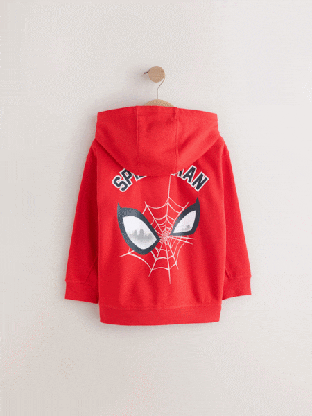 Red Spiderman Zip Through Hoodie (3-16yrs) (AC4699) | €37 - €48