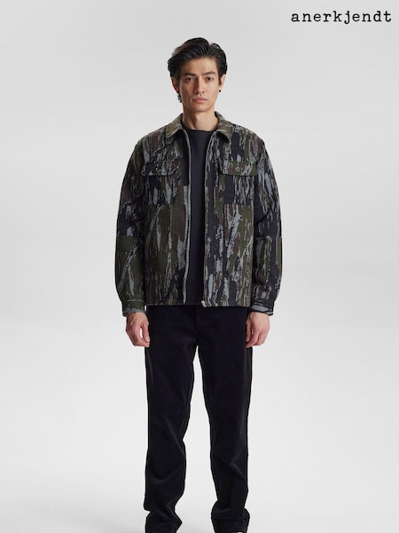 Anerkjendt Green Jacquard Overshirt (AC4701) | €73