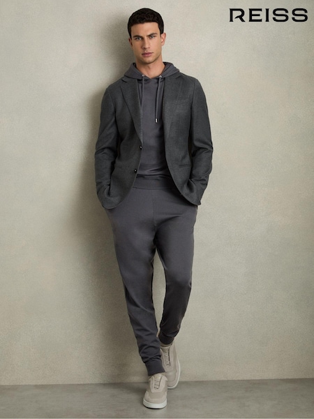 Blackened Blue - Reiss Billings Merino-blend Stretch Joggers (AC4782) | ‏933‏₪