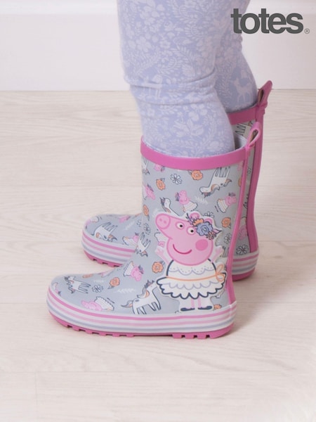 Vaaleanpunainen Ballerina - Totes Childrens Peppa Pig Wellies (AC4887) | €39