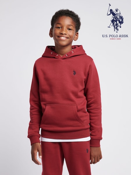 U.S. Polo Assn. Red Boys Double Horsemen Hoodie (AC4914) | 111 QAR - 133 QAR