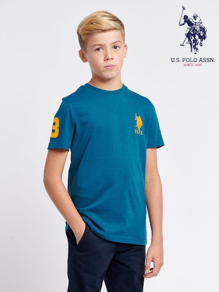 U.S. Polo Assn. Sky Blue Boys Player 100% Cotton 3 T-Shirt (AC4923) | €33 - €40