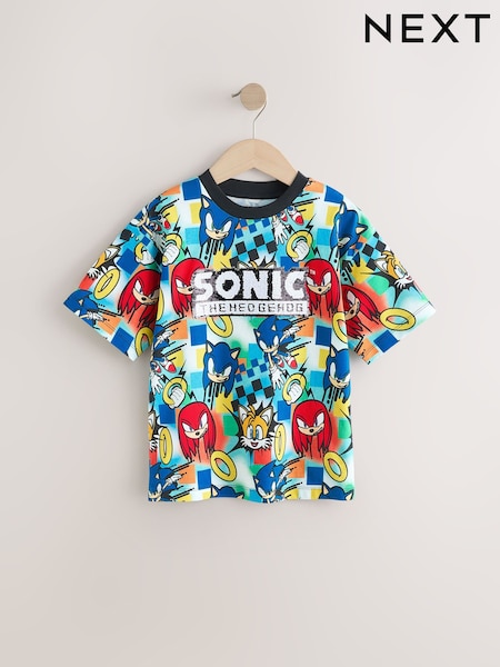 أحمر/أزرق - Sonic Flippy Sequin T-Shirt (3-16yrs) (AC4975) | ‏74 ر.ق. - ‏89 ر.ق.