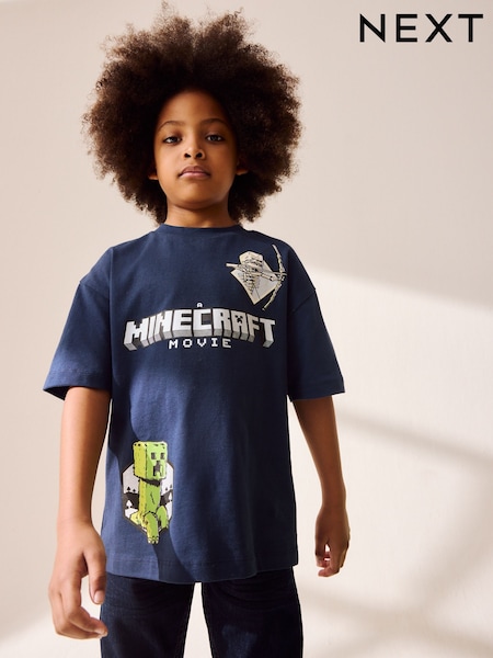 Темно-синий - Licensed Minecraft T-Shirt (3-16yrs) (AC4978) | €22 - €26