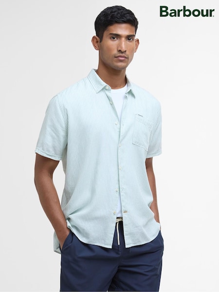 Barbour® Green Deerpark Striped Dummer Fit Shirt (AC5016) | €112