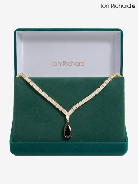 Jon Richard Tone Jet Pear Drop Collar Necklace (AC5086) | 127 €