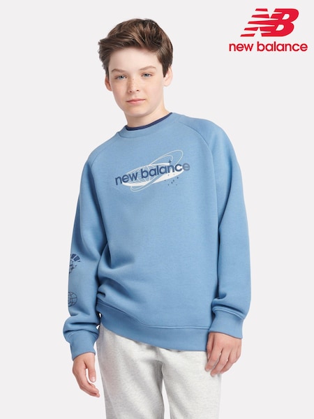 New Balance Blue Boys Global Sweatshirt (AC5253) | €66 - €79
