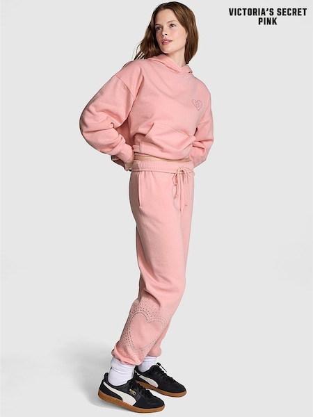 Victoria's Secret PINK Dusk Pink Shine Cuffed Fleece Joggers (AC5278) | €68