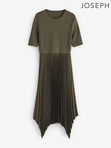 Joseph Green Darno Knit Plisse Midi Dress (AC5313) | AED2,766