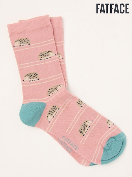 FatFace Pink Hedgehog Socks (AC5372) | R$ 75