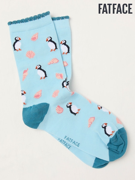 FatFace Blue Puffin Socks (AC5381) | R$ 75