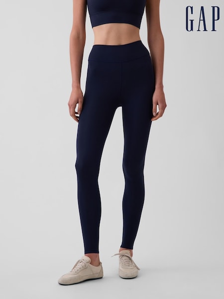 Navy - Gap Fit Smooth High Rise Leggings