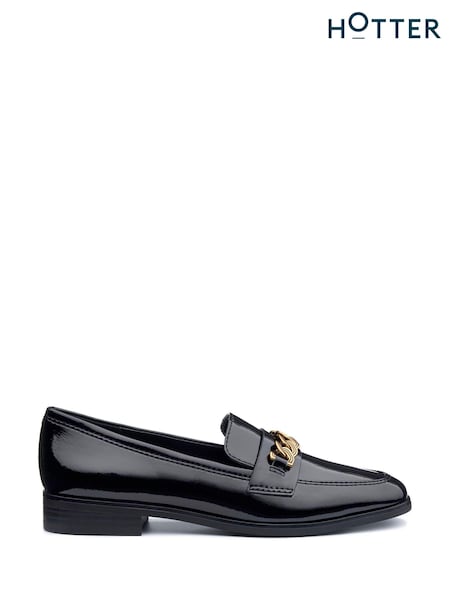 Negru - Hotter Regular Fit Cornell II Slip-On Shoes (AC5554) | 246 LEI