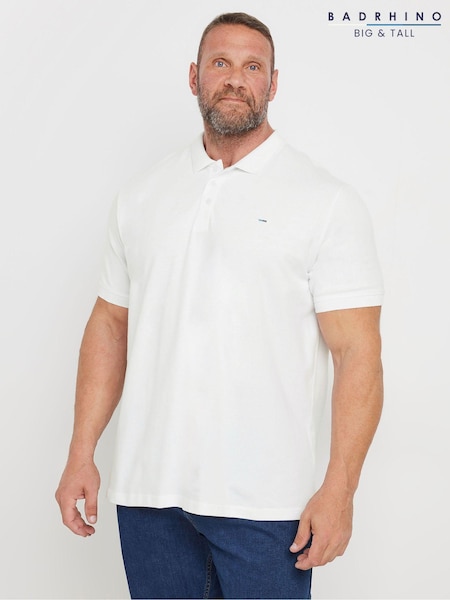 Badrhino Big & Tall Short Sleeve 100% Cotton Polo Shirt (AC5564) | ‏101‏₪