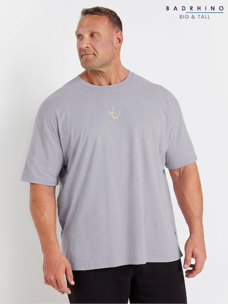 BadRhino Big & Tall Purple 100% Cotton IronRhino Acid Wash T-Shirt (AC5572) | €60