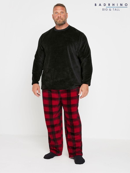 BadRhino Big & Tall Red Fleece Pyjamas Set (AC5574) | €40