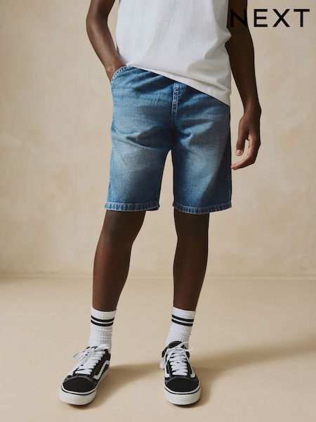 Mid Blue Bermuda Pull On Denim Shorts (3-16yrs) (AC5644) | €15 - €22