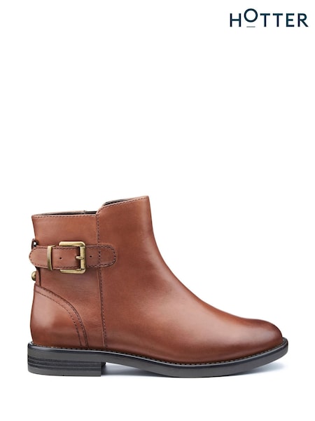 Hotter Regular Fit Ascot Zip Boots (AC5714) | 568 LEI