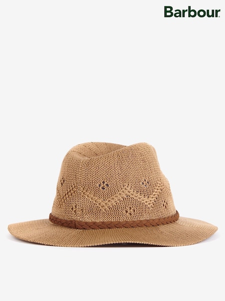 Beige - Barbour® Flowerdale Häkel-Trilby-Sommerhut (AC5733) | 69 €