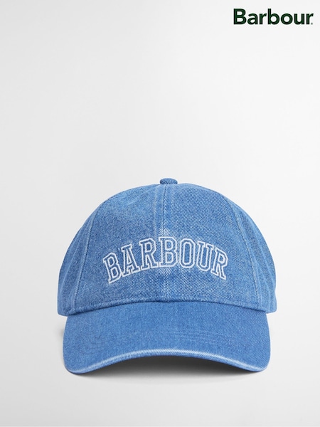 Barbour® Blue International Emily Varsity Logo Sports 100% Cotton Cap (AC5740) | €52