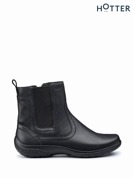 Hotter Kendal Zip Wide Fit Boots (AC5750) | 495 LEI