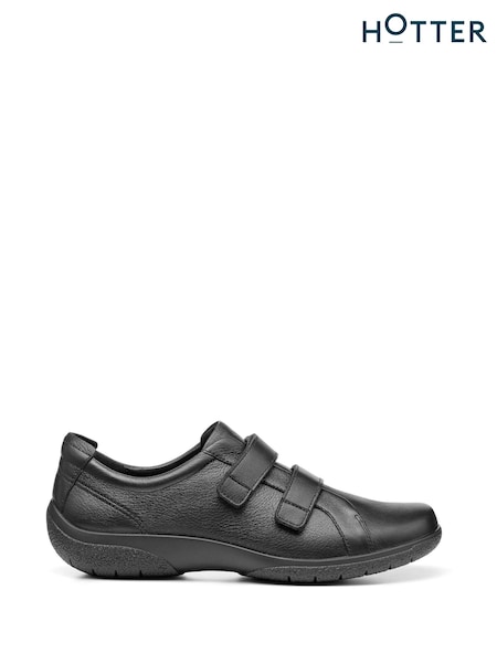 črna - Hotter Leap II Touch-Fastening Shoes (AC5774) | € 117