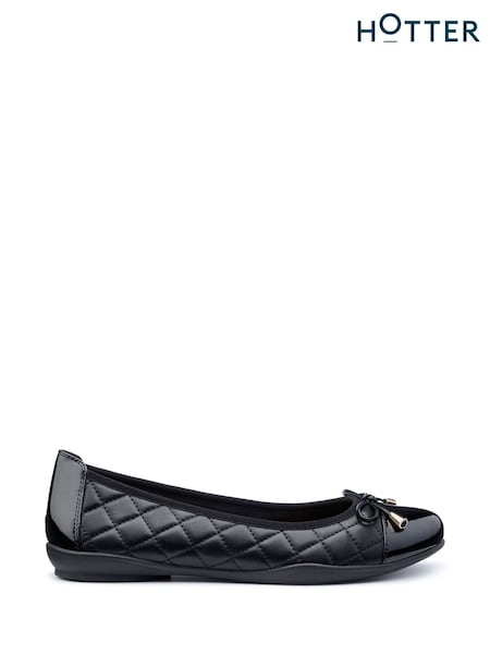 Negru - Hotter Regular Fit Dove Slip-On Shoes (AC5787) | 307 LEI