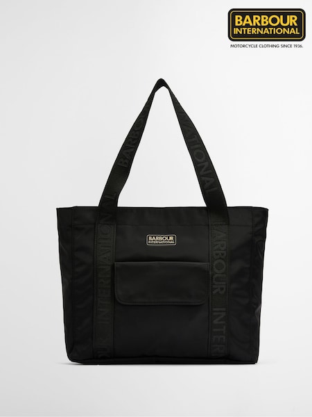 Barbour® International Qualify Black Tote Bag (AC5832) | ₪302