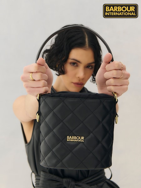 Barbour® International Quilted Balham Black Tote Bag (AC5836) | €108