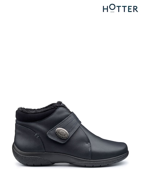 Hotter Blue Wide Fit Muse Touch-Fastening Boots (AC5852) | €121