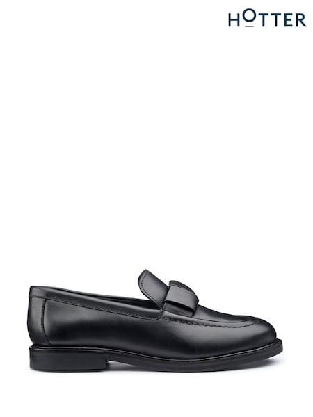 Hotter Black Purdue Slip-On Regular Fit Shoes (AC5865) | €76